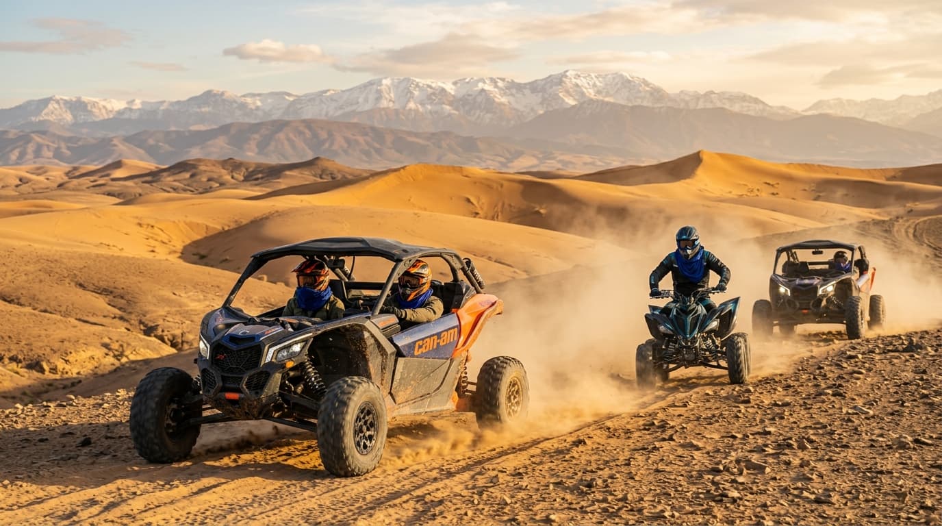 Aventure en Quad & Buggy dans la Palmeraie & Désert d'Agafay