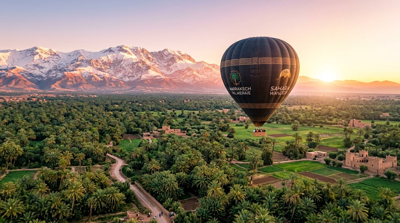Vol Royal en Montgolfière au Lever du Soleil à Marrakech